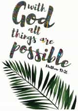 With god all things are possible created by Jeff Kariuki