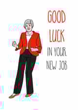 Political good luck card created by Adam Regester