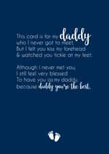 babyloss bornsleeping Father's Day Card 39554 created by Kimberley dobison