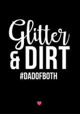Dad glitter New Baby Card 39577 created by A Piece of HeART UK