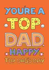 You're a top dad card created by Happy Octopus by Rupert Fawcett