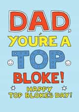 Top Bloke Father's Day card created by Happy Octopus by Rupert Fawcett