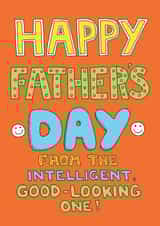 intelligent good Father's Day Card 39319 created by Happy Octopus by Rupert Fawcett
