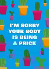 Cactus get well soon card created by Bex Rocks