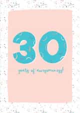 30 year Birthday Card 14263 created by Her Design World