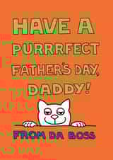 cat humour Father's Day Card 1813 created by On The Prowl Cat Cartoons