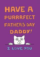 have purrrfect Father's Day Card 1815 created by On The Prowl Cat Cartoons