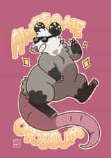 Awesome opossum Card 29415 created by Clair C