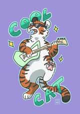 cool cat Card 29417 created by Clair C