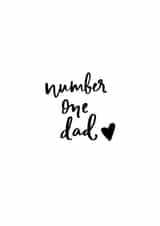 number one Father's Day Card 33918 created by Jess' Mess