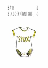 baby bladder New Baby Card 14708 created by Sahara Designs