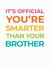 exam congratulations - smarter than your brother created by Studio 9