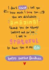 Heartfelt Raksha Bandhan Card - You Are Amazing created by The Playful Indian