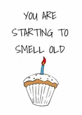 starting smell Birthday Card 38611 created by Sahara Designs