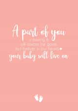 miscarriage stillbirth Thinking of you Card 15380 created by Kimberley dobison