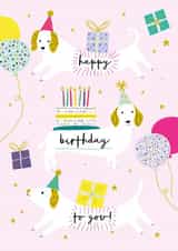 balloons cake Birthday Card 1699 created by Jessica Hogarth