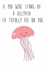 stung jellyfish Anniversary Card 37855 created by Fabulously Framed