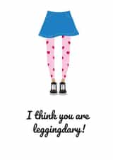 leggings vans Thank You Card 7764 created by Lou La La