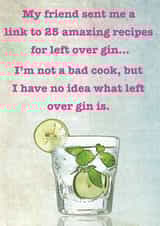 Funny gin Card 34963 created by Nicky Bennett