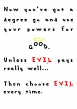 degree power Congratulations Card 15084 created by Kine Cards