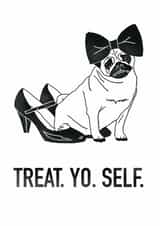 Pug Dog Birthday Card 39825 created by OOYABOD