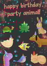 party footprints Birthday Card 1228 created by Megan Higgins