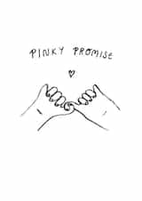 Cute Pinky Promise Anniversary Card For Significant Other - Love created by Yi-Yee Studios