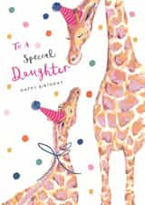 Cute Birthday Card - Daughter - Giraffe - To A Special Daughter created by Louise Tiler