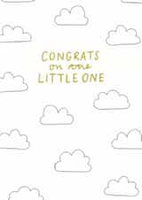 congratulations little New Baby Card 8779 created by Sioux Alice
