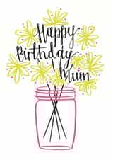 mum flowers Birthday Card 15577 created by Betty Etiquette