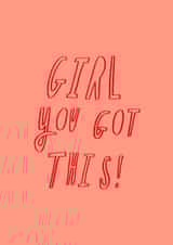 girl you Good Luck Card 15581 created by Ame Illustrates