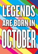 legend october Birthday Card 7924 created by kissmekwik