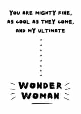 wonder woman Card 32692 created by Hello Geronimo