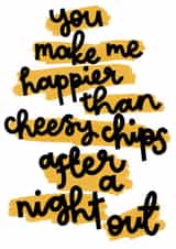 Funny Cheesy Chips Valentine's Card created by Oh, Laura