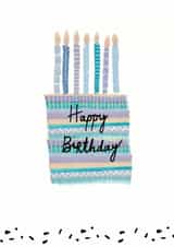 Cute Birthday Card - Cake - Happy Birthday created by Pom Pom Party Cards