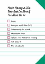 tick box Thinking of you Card 15598 created by Kate & The Ink