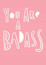 success badass Congratulations Card 6339 created by GOOD TRIP