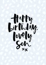 son lovely Birthday Card 10554 created by Too Wordy
