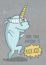 Karate Narwhal Birthday Card created by Tami Boyce
