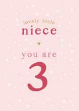 niece third Birthday Card 10562 created by Too Wordy
