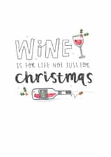 wine life Christmas Card 11066 created by Blue Kiwi Design