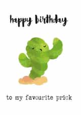 cactus favourite Birthday Card 15670 created by Prickly Pear Design