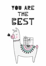 llama alpaca Love & Friendship Card 38527 created by Helen Priest