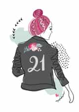 21 fashion Birthday Card 15169 created by Mad Philomena