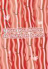 bacon love Card 29876 created by Em Eato