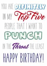 punch throat Birthday Card 29883 created by Em Eato
