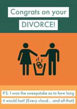 congrats divorce Just because Card 15476 created by Joke With A Jab