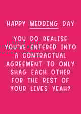 Rude Funny Wedding Card created by Pack a Punch Designs