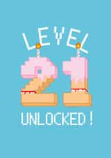 level 21 Birthday Card 4142 created by The Cake Thief