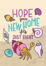crab hermit New Home Card 15683 created by Carla Letters